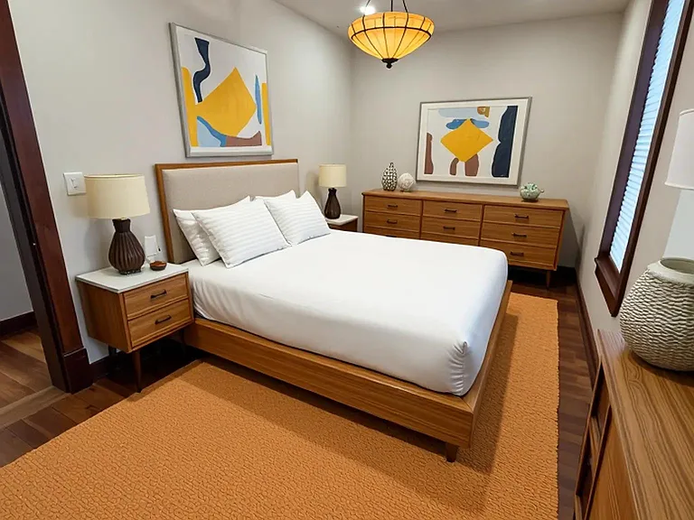 virtually staged bedroom #1