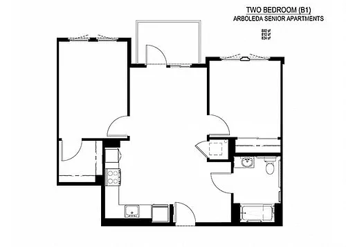Floor plan Two Bedroom