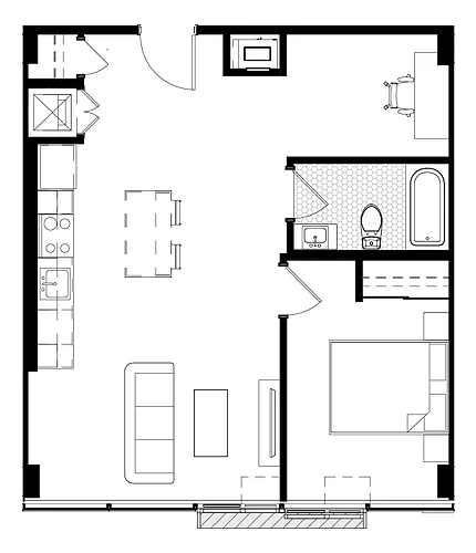 Floor plan 406