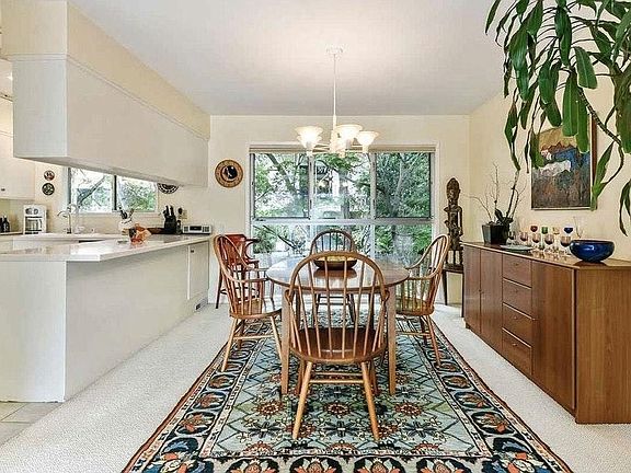 dining area and kitchen
