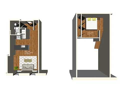 Floor plan Garbers Gables 406