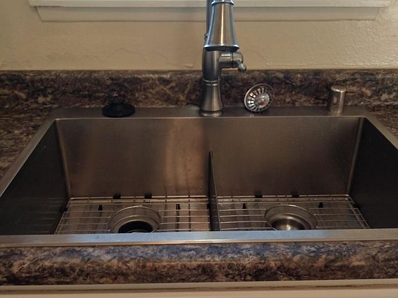 New stainless steel kitchen sink,new Faucet.