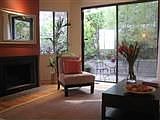 Living room with patio