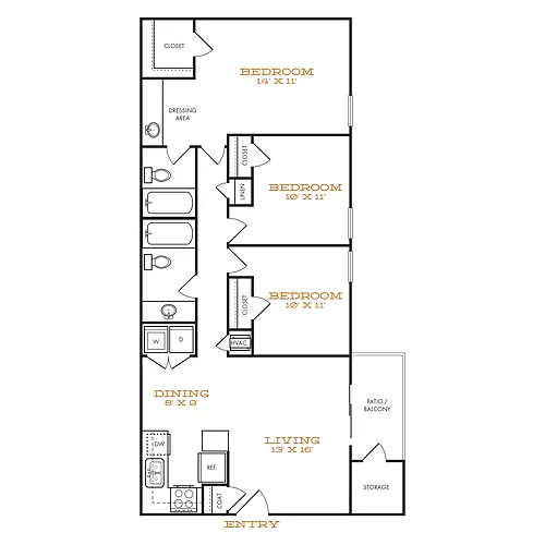 Floor plan C1 Renovated