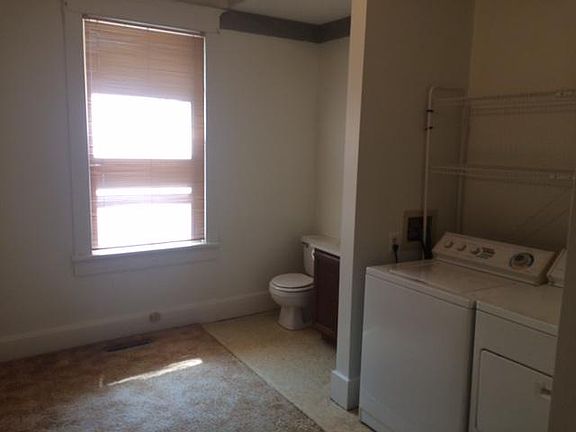1/2 bath on the main floor in the laundry room