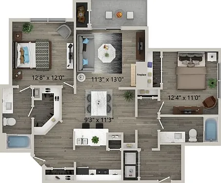Two Bedroom Two Bath Two Bedroom Two Bath