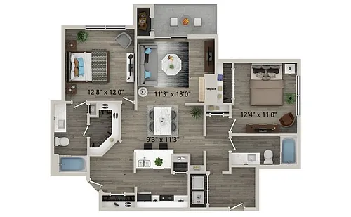 Floor plan B3
