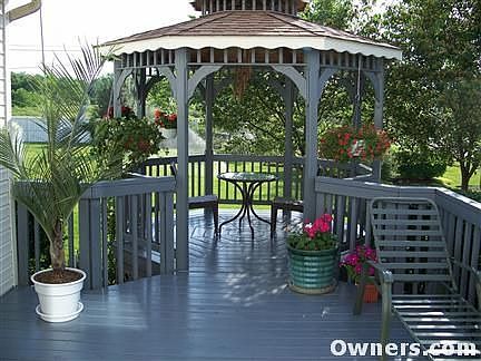 Gazebo and deck off sun room