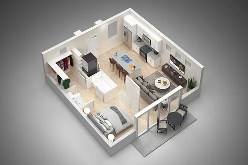 Floor plan Studio