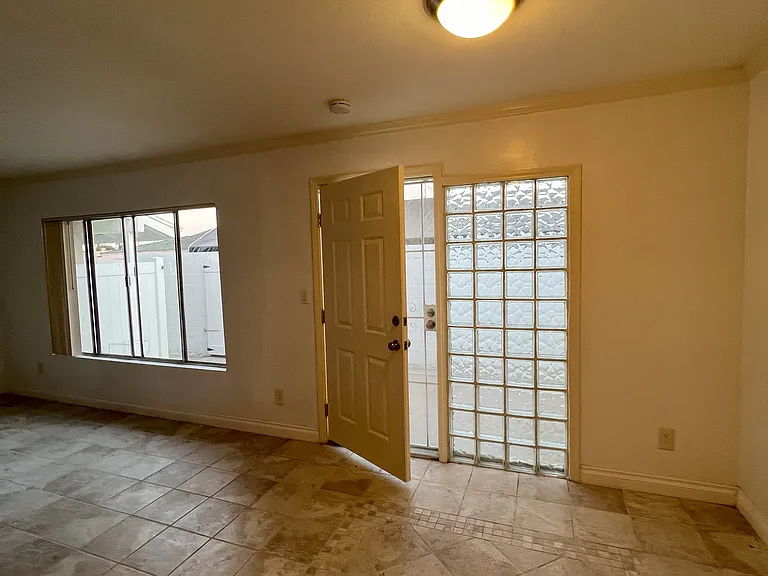 Front door from inside
