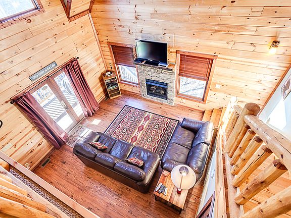 Great room with fireplace