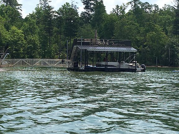 Custom 2 story boat dock