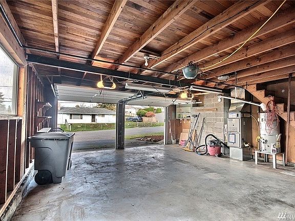 Spacious 2 Car Garage with Lot of Attic Space