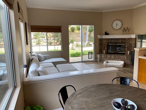 View from Nook looking into Family Room.