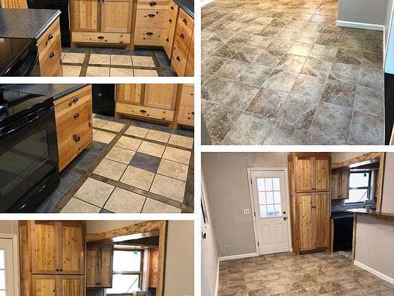 New kitchen cabinets. A lot of character. Large dining space. Room for an office desk as well.