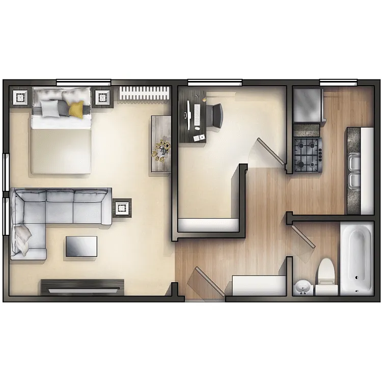 Floor plan Studio C