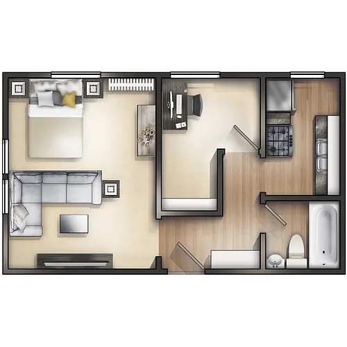 Floor plan Studio C
