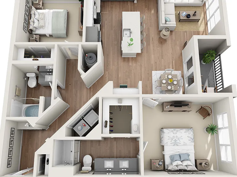 The Sawyer Providence Farm - B3 - 2 Beds - 2 Baths - 1268 Sq. ft.