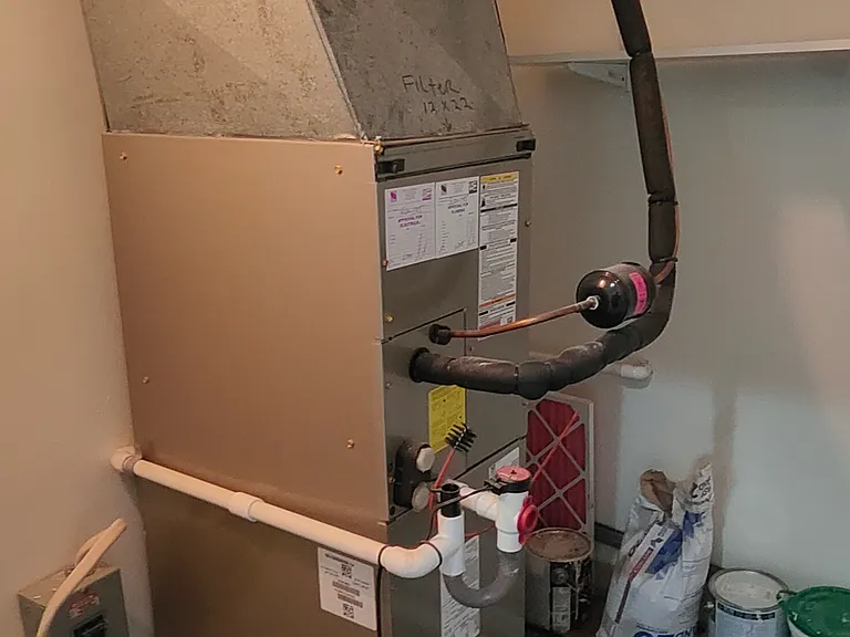 Storage area with HVAC unit
