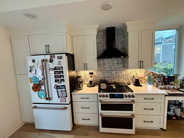 Kitchen with high-end Cafe appliances