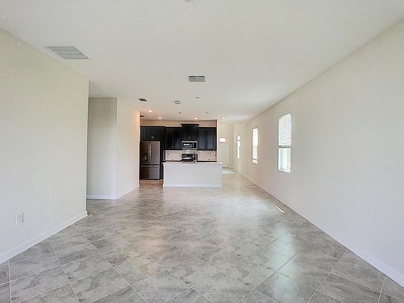Large family room open to kitchen