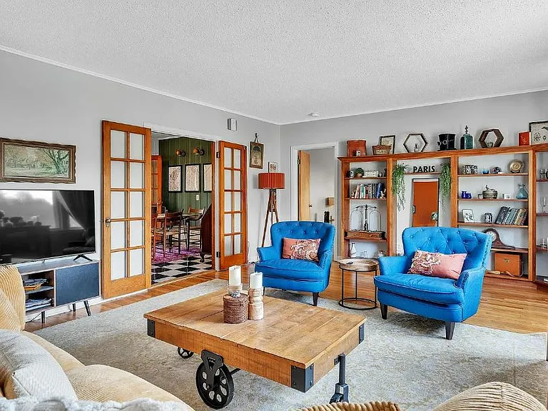 Living Room- Kitchen In Background