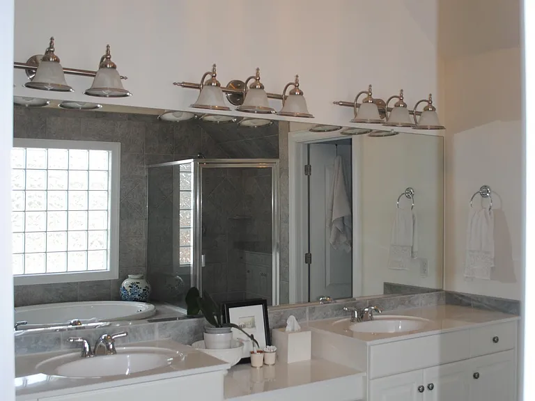 Master bath double vanity