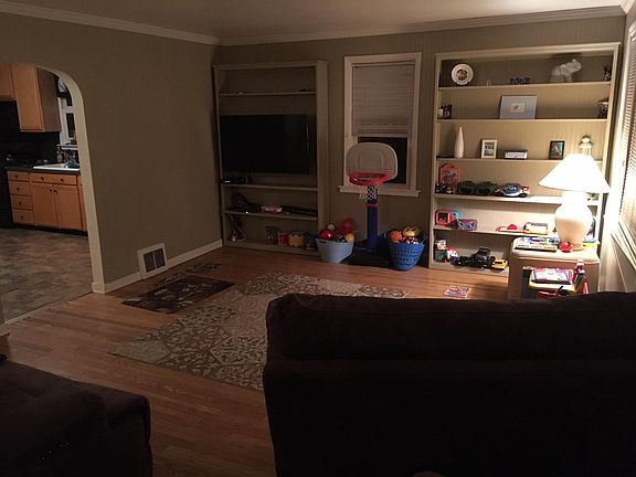 Living Room and mounted TV