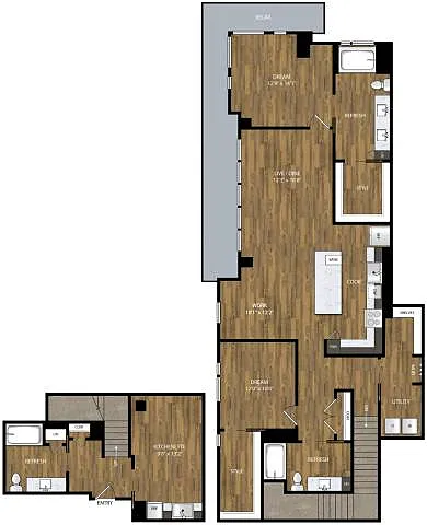 Floor plan B-101