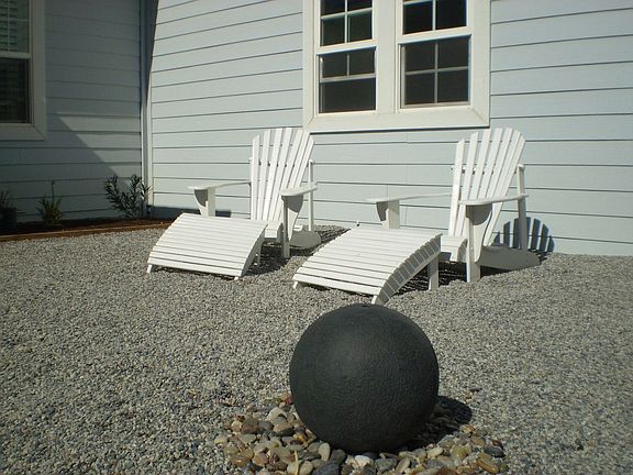 sitting area inside front porch