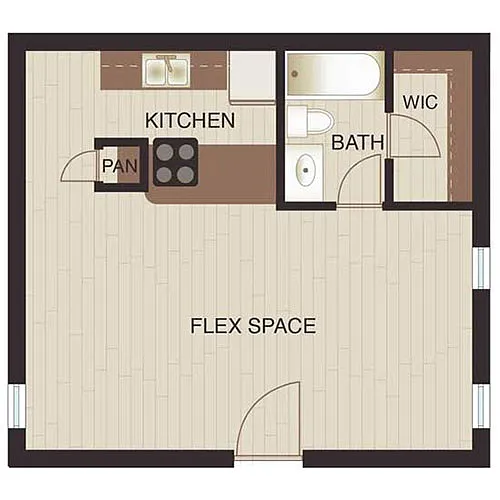 Floor plan Studio