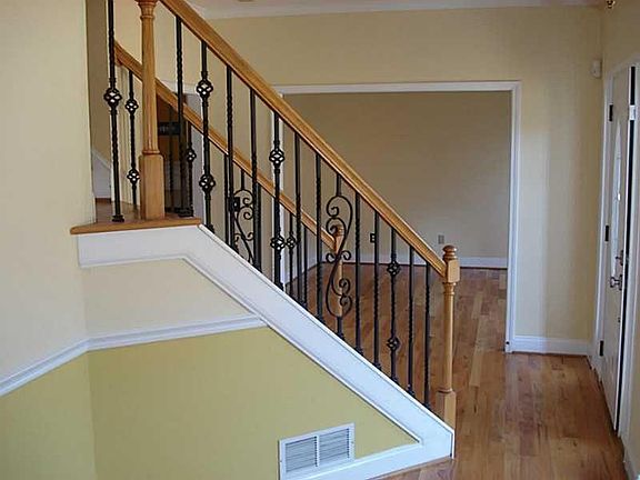 Entry, stairs and living/office view from dining room
