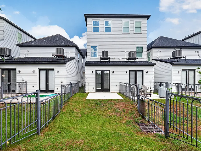 Private gated backyard with space for outdoor enjoyment