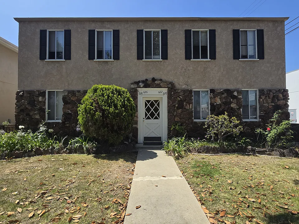 Unit located first floor, left corner