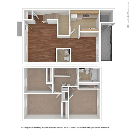 Floor plan 3 Bdrm Townhouse