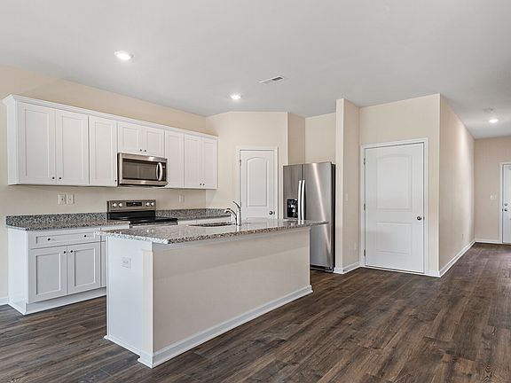 The chef-ready kitchen has lots of counter space perfect for food prepping