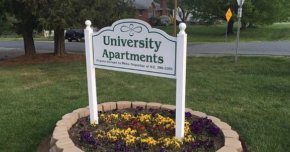 University Apartments is located in a small quiet community.