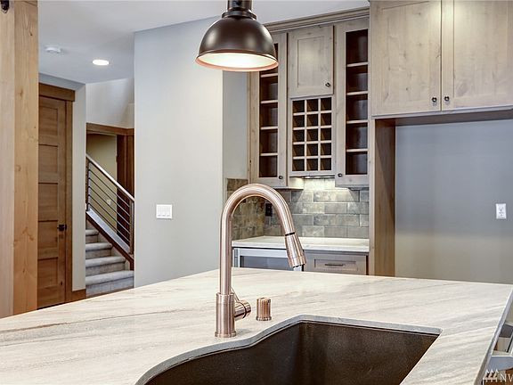 Copper accents in the kitchen.