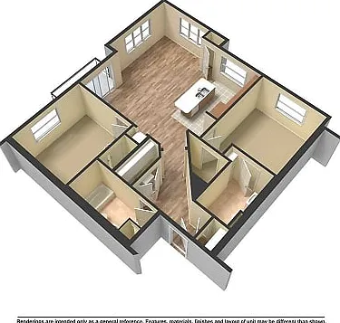 2 bd, 2bt
D Unit 2 bd, 2bt
D Unit