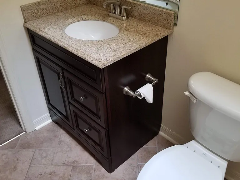 Guest bathroom vanity
