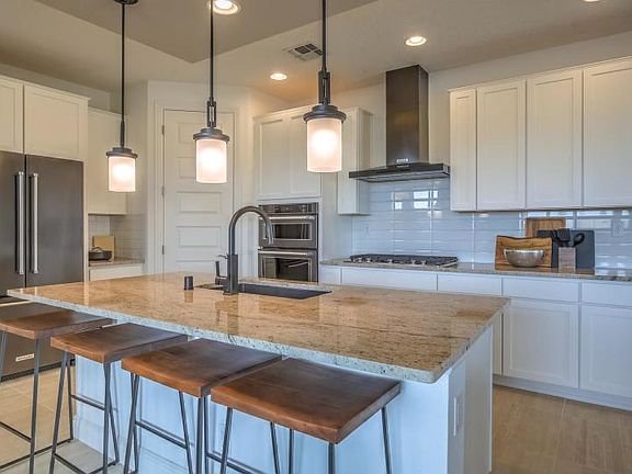 You get to be the designer and choose your favorite colors including countertops, cabinets, backspla