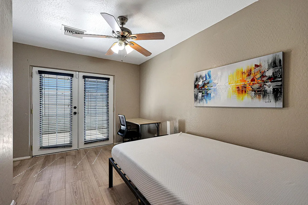 Bedroom 4 Exit to Private Patio (Shared with Room 2) - W Heatherbrae Dr
