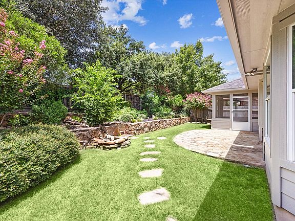 Lush / private backyard.