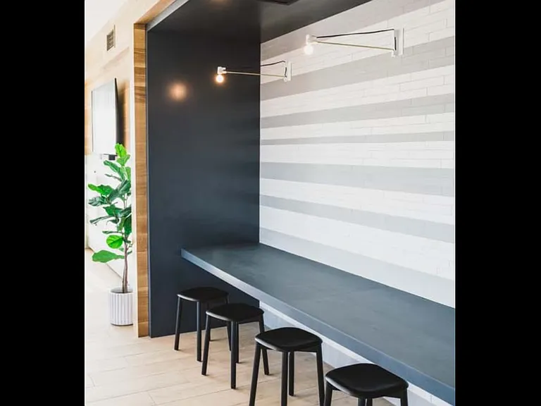 Feel like you're at a coffee shop in any of social spaces with Wifi