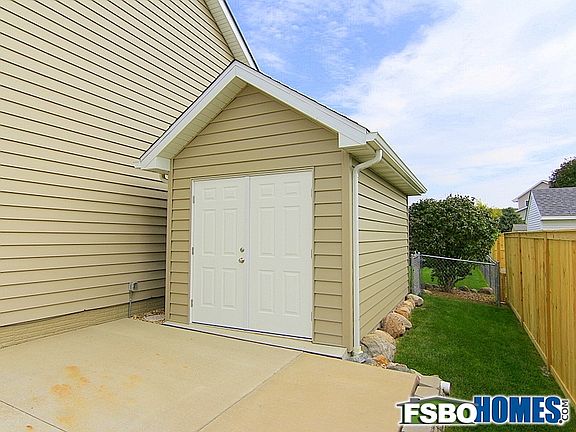 New Storage Shed and Third Stall Parking Along Side of Home