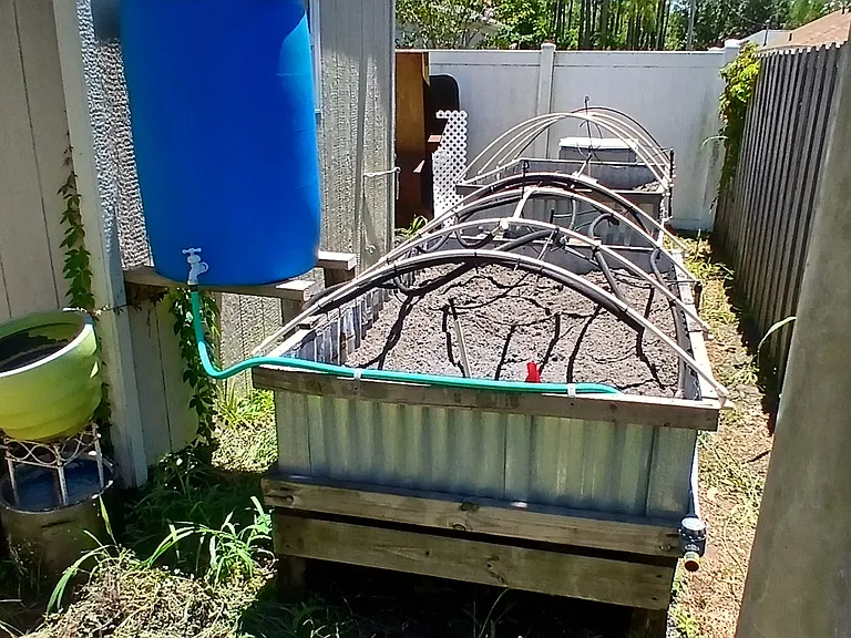 Planters with Water System*
Catch natural rain water or use hoses