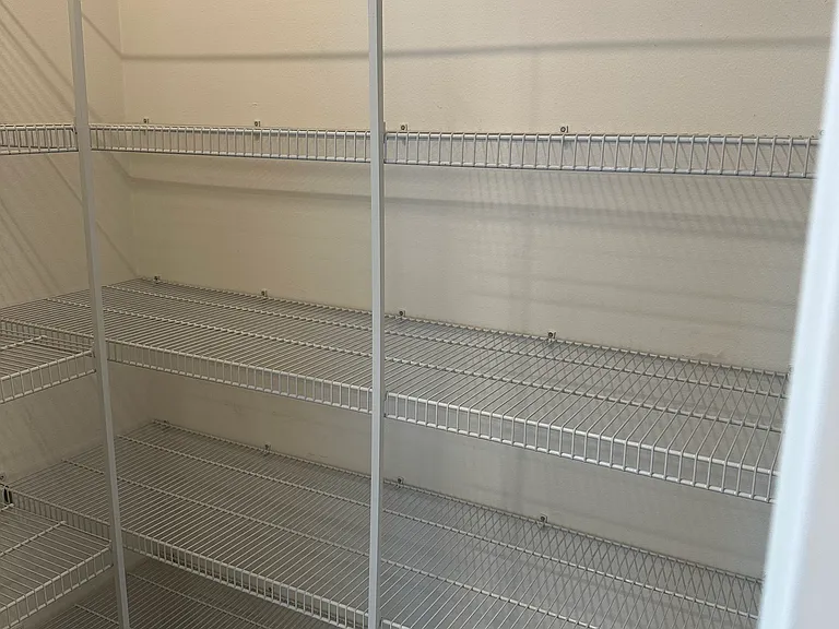 Shelving in pantry
