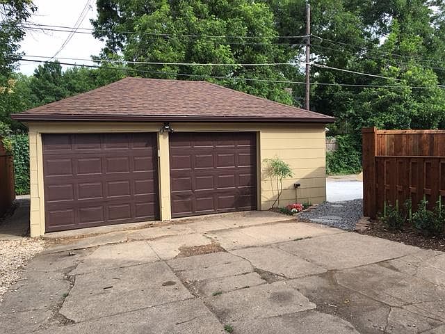 Two car garage