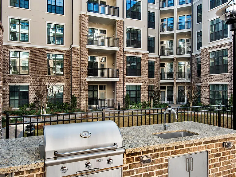 Show off your skills on the BBQ grill in the courtyard