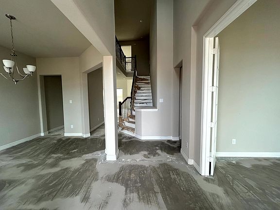 Construction progress - entryway